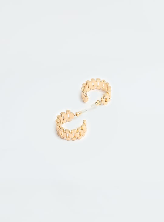 Women Half Hoop Earrings - Pack of 3