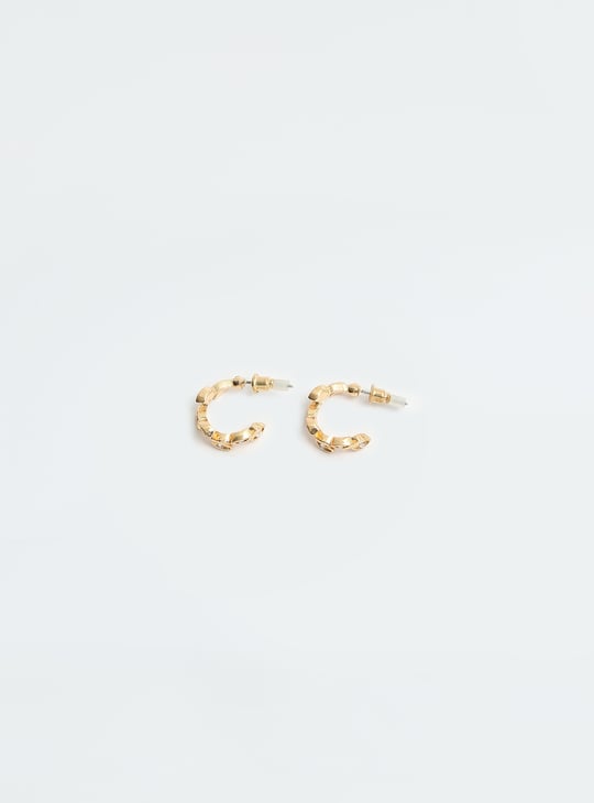 Women Half Hoop Earrings - Pack of 6