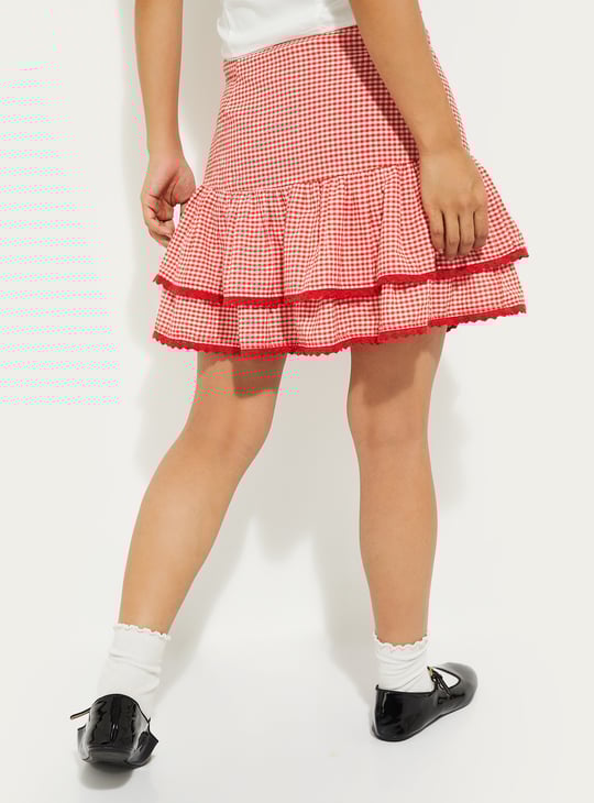 ALAYA F x URB_N Women Tiered Mini Skirt