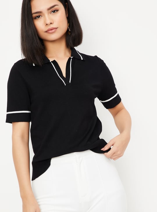Women Knit Polo T-shirts