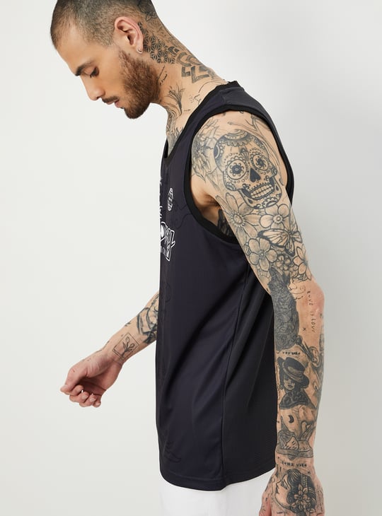 Men Printed Sports T-shirt