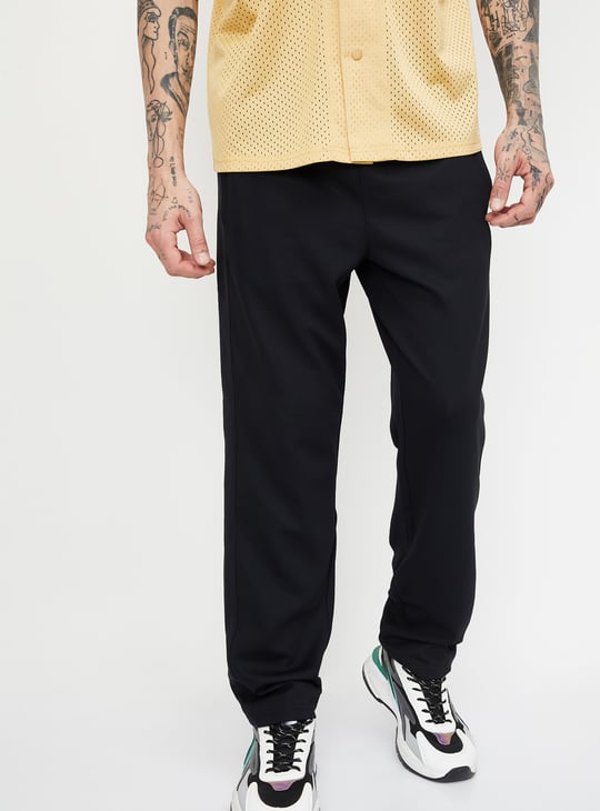 Men Knit Regular Fit Trackpant