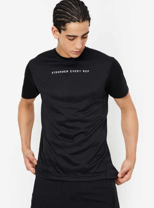 Men Textured Sports T-shirt
