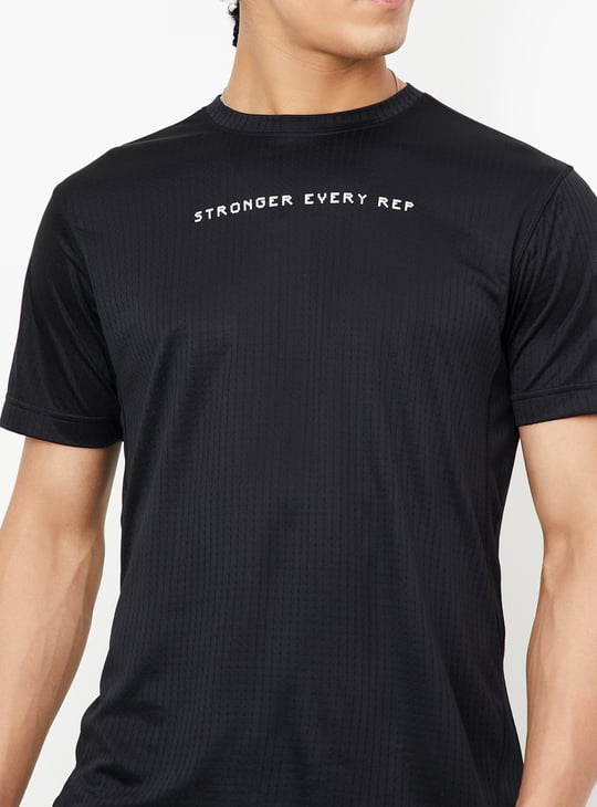 Men Textured Sports T-shirt