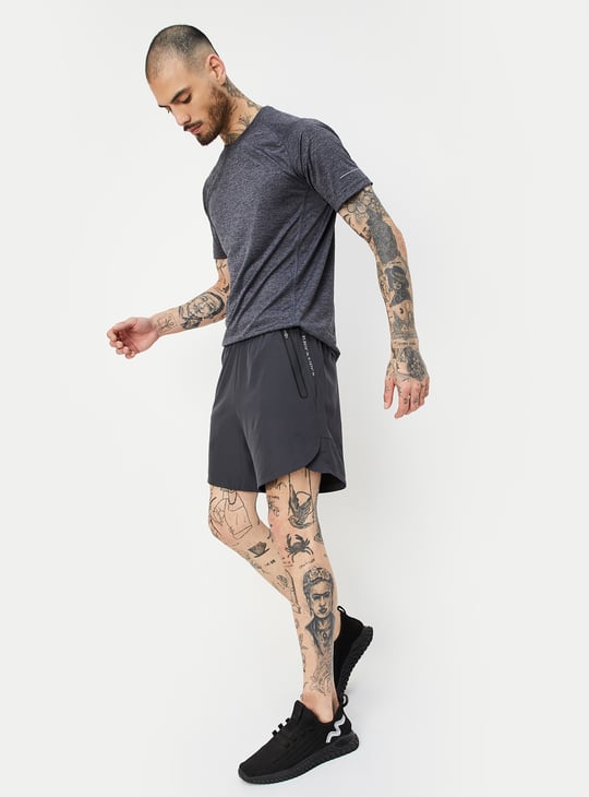 Men Solid Activewear Shorts