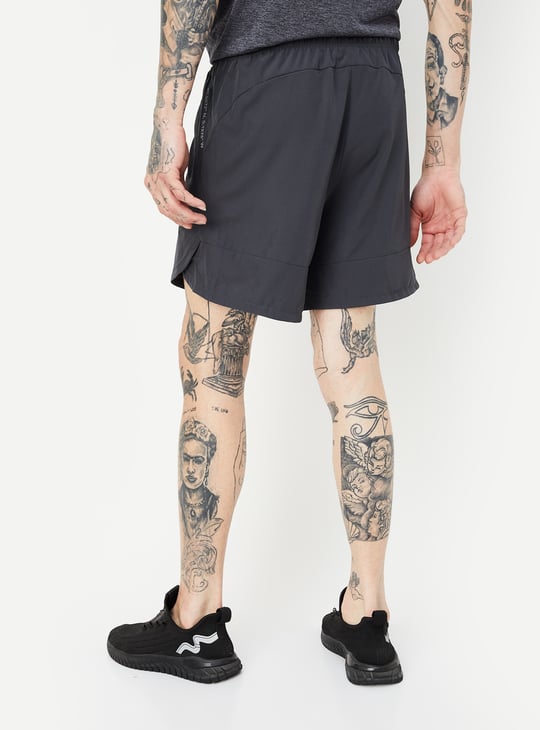 Men Solid Activewear Shorts