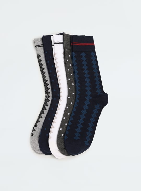 Men Patterned Socks - Pack of 5