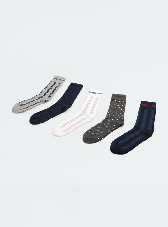 Men Patterned Socks - Pack of 5