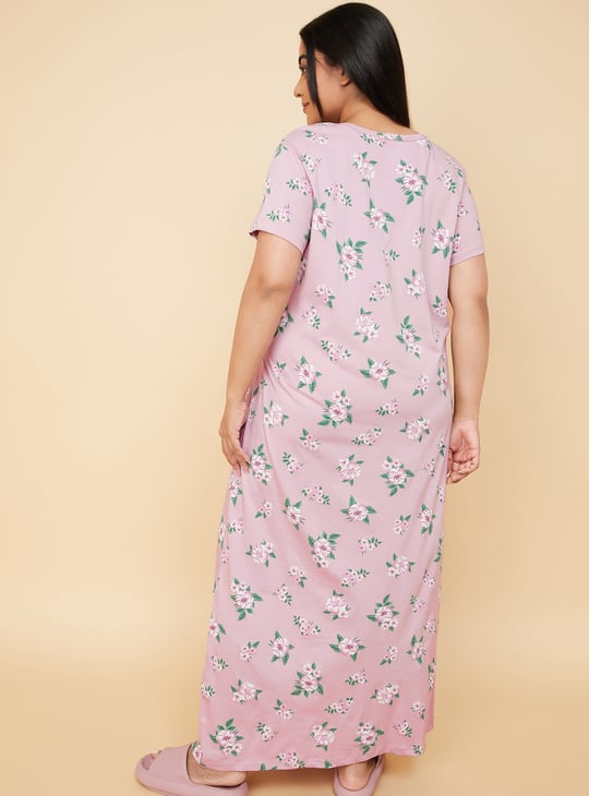 Women Floral Print Nightgown