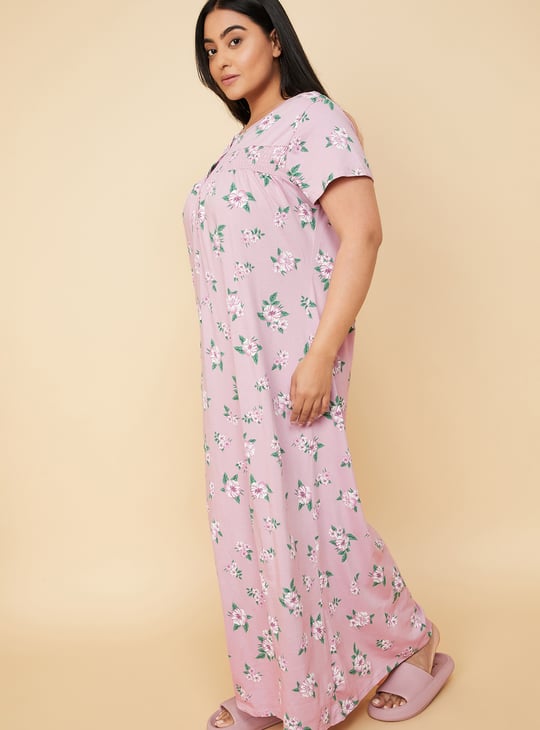 Women Floral Print Nightgown