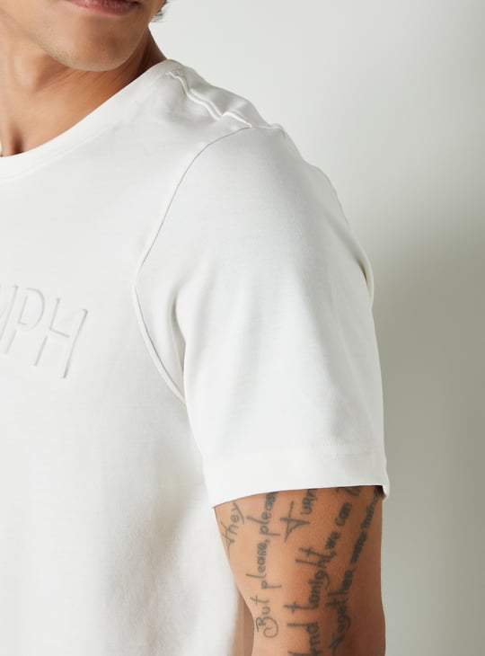Men Embossed T-shirt