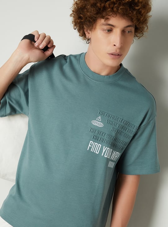 Men Printed Oversized T-shirt
