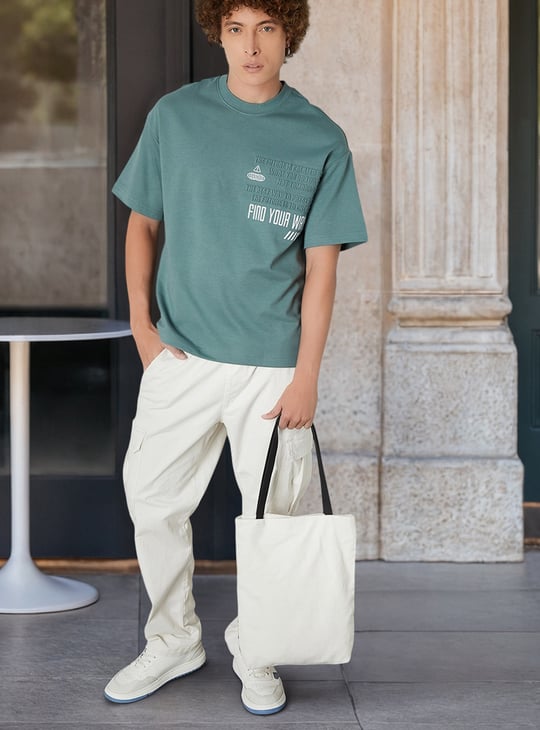 Men Printed Oversized T-shirt