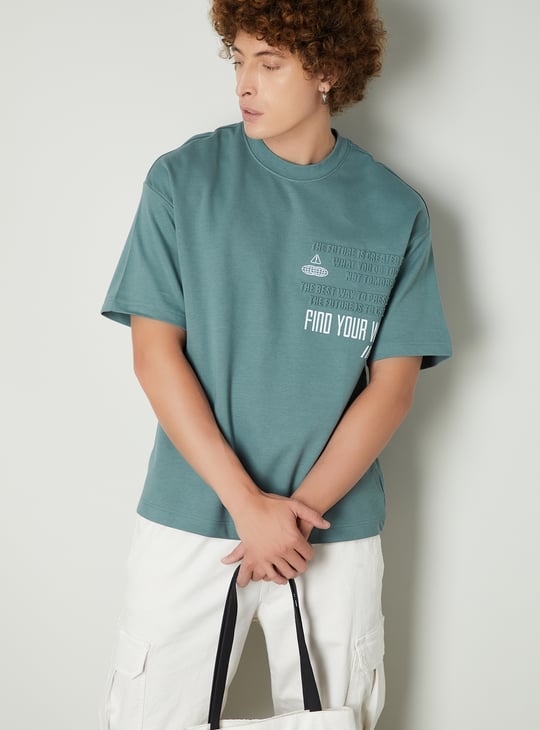 Men Printed Oversized T-shirt