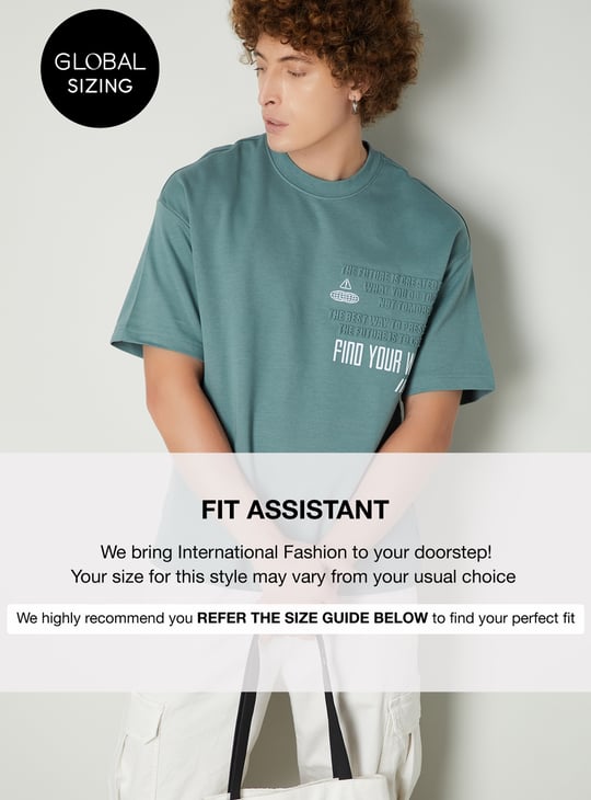 Men Printed Oversized T-shirt