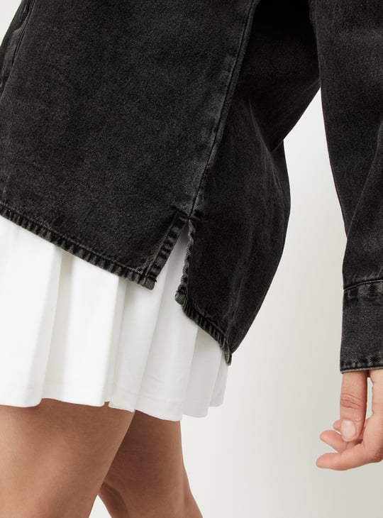 Women Oversized Denim Shirt