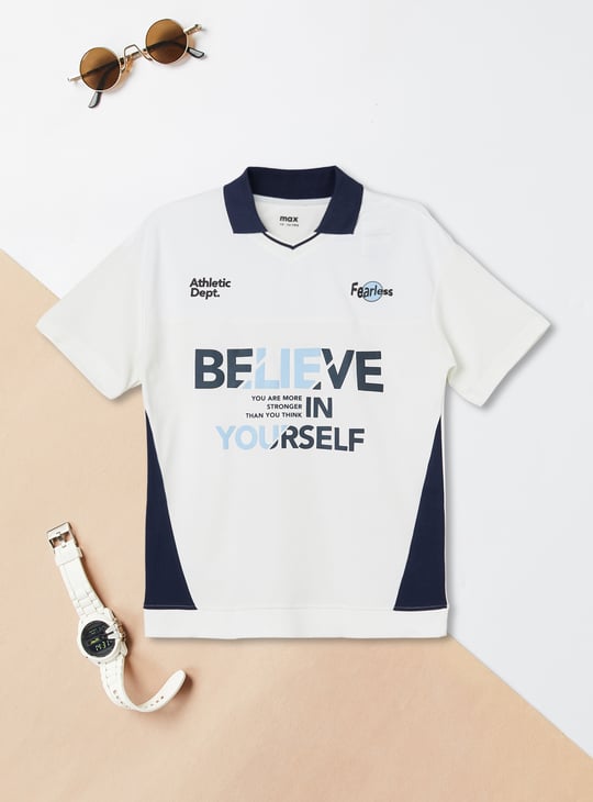 Boys Printed Athleisure T-shirt