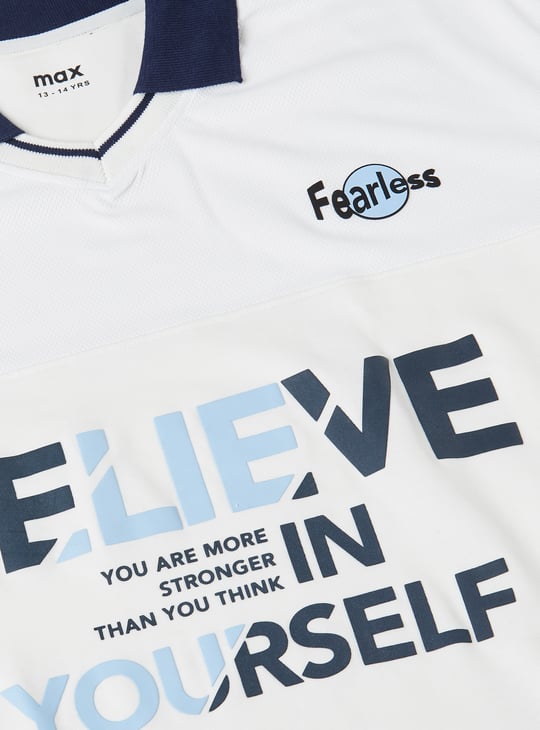 Boys Printed Athleisure T-shirt