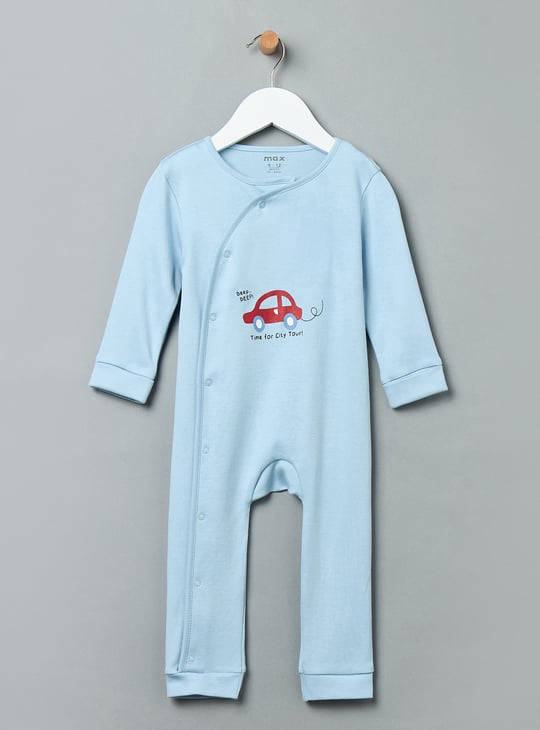 Boy Printed Sleepsuits - Pack of 2