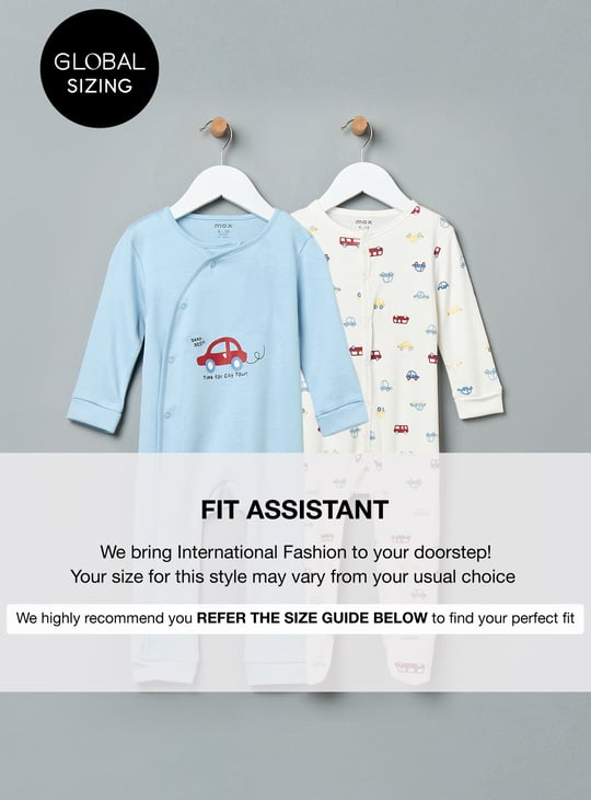 Boy Printed Sleepsuits - Pack of 2
