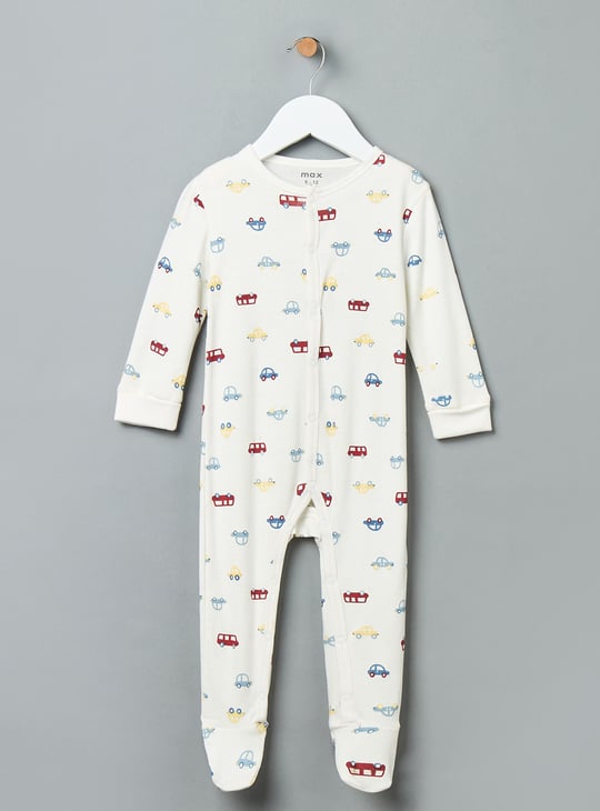 Boy Printed Sleepsuits - Pack of 2