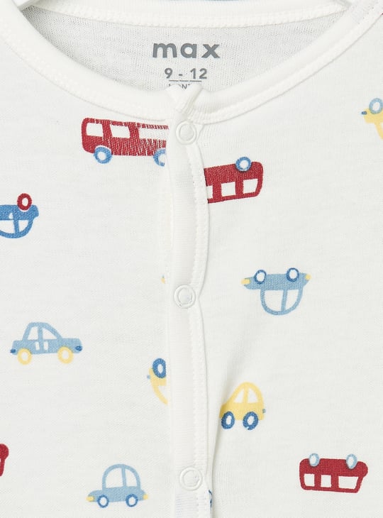 Boy Printed Sleepsuits - Pack of 2