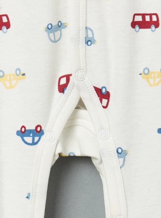 Boy Printed Sleepsuits - Pack of 2