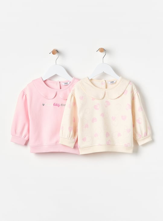 Girls Printed Sweatshirt - Pack of 2