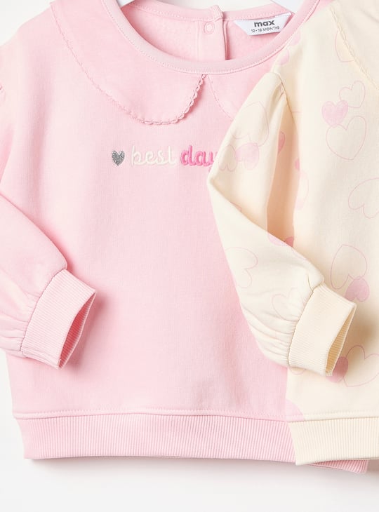 Girls Printed Sweatshirt - Pack of 2