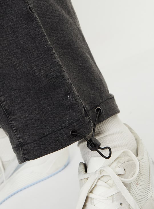 Women Washed Cargo Parachute Trousers