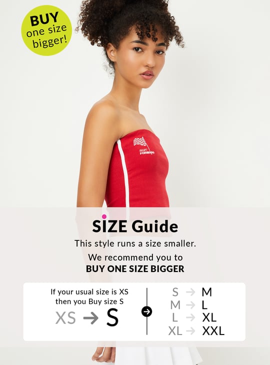 Women Printed Sports Tube Top