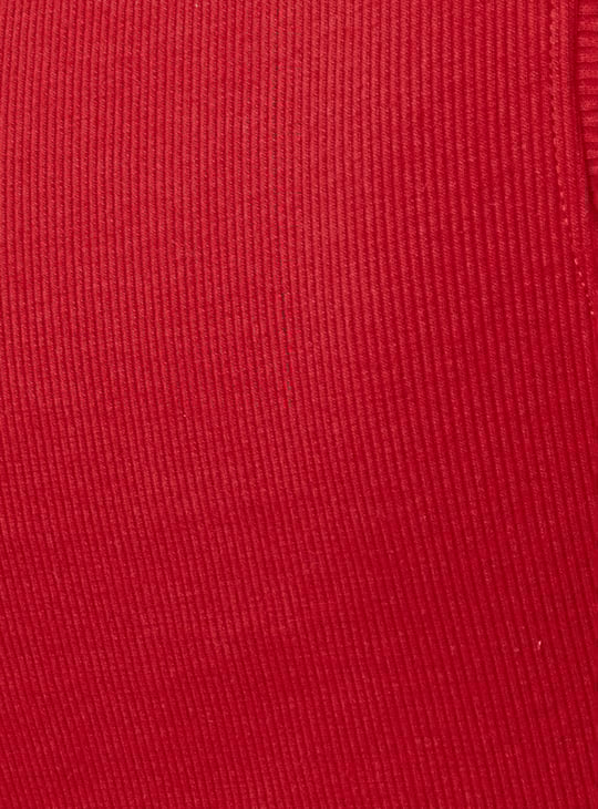 Women Ribbed Johnny Collar Crop Top