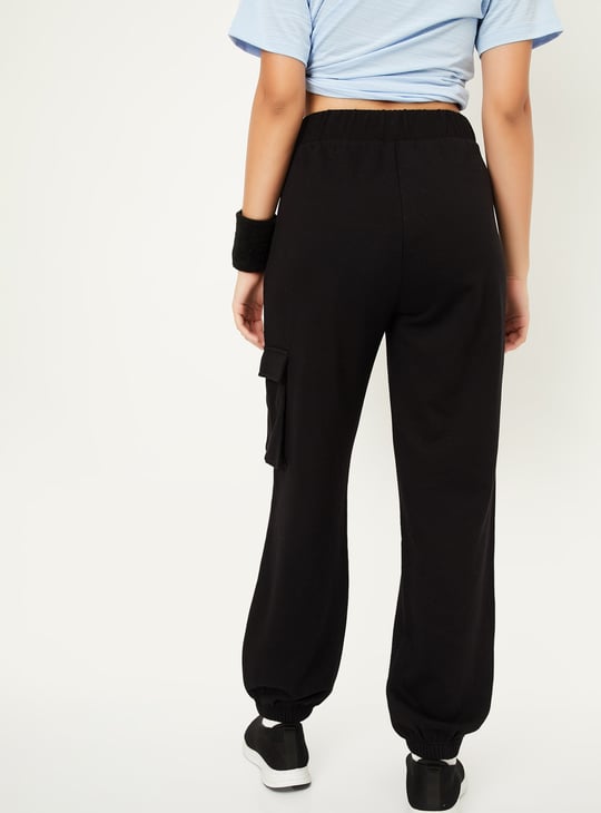 Women Solid Cargo Joggers