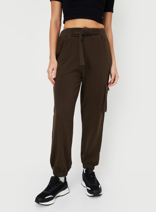 Women Solid Cargo Joggers