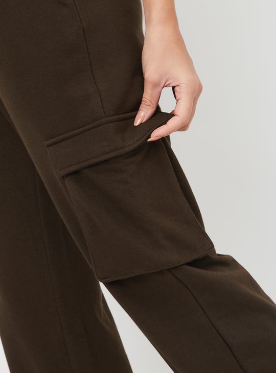 Women Solid Cargo Joggers