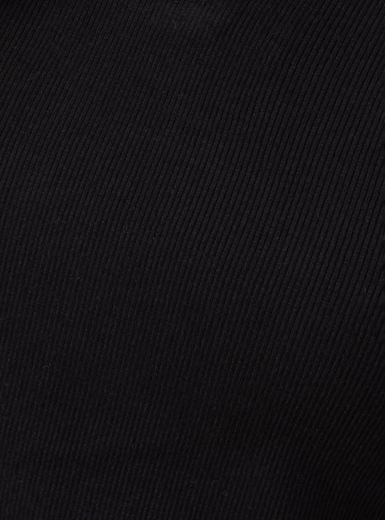 Women Ribbed Athleisure Polo T-shirt