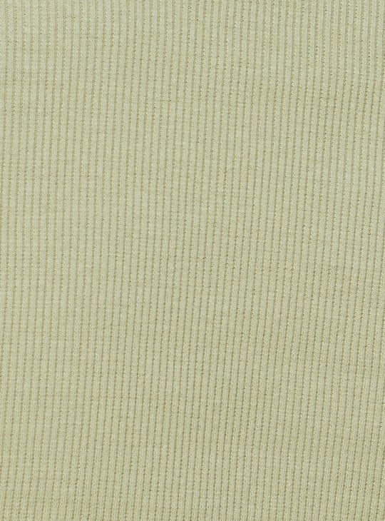 Women Ribbed Athleisure Polo T-shirt