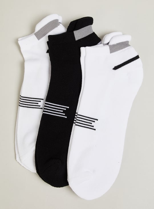 Men Striped Ankle-length Socks - Pack of 3