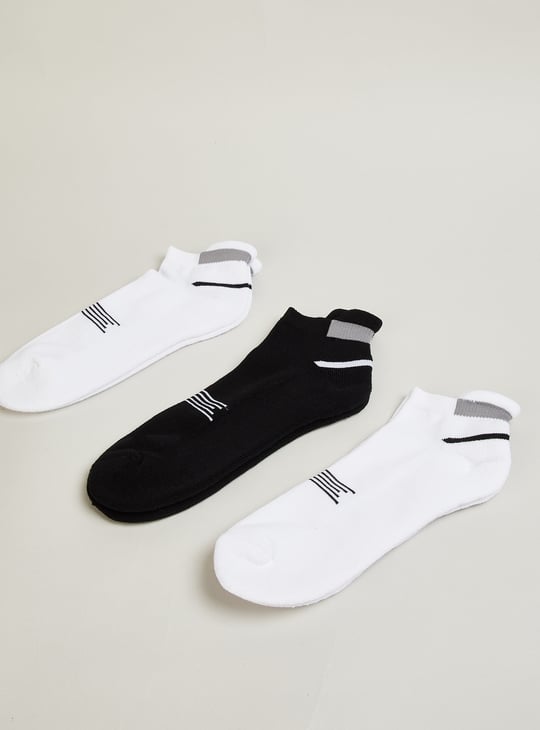 Men Striped Ankle-length Socks - Pack of 3