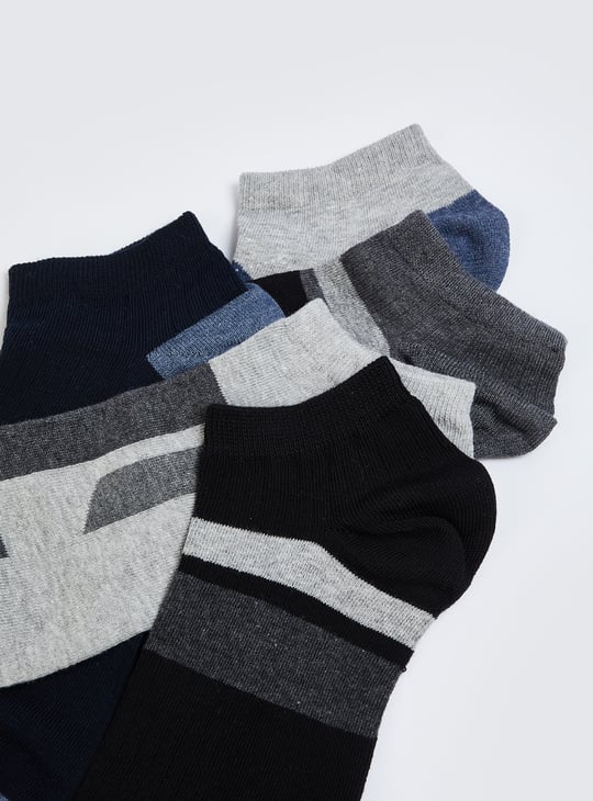 Men Patterned Ankle Length Socks - Pack of 5