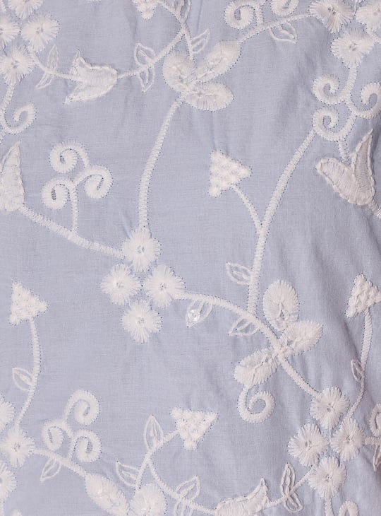 Girls Embroidered Fit and Flare Dress