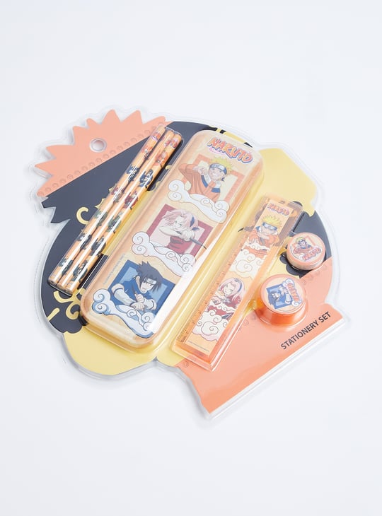 Kids Naruto Print Stationery Set