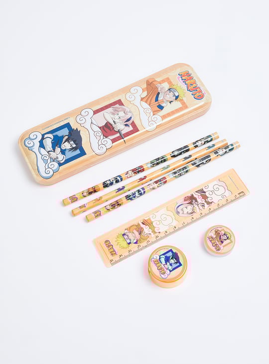 Kids Naruto Print Stationery Set
