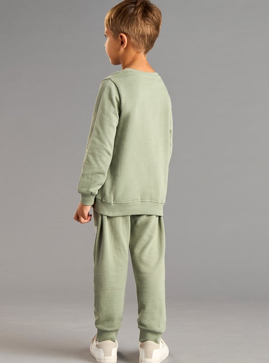 Boys Embossed Joggers Set