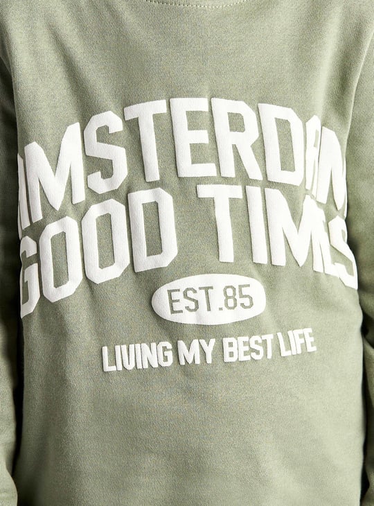 Boys Embossed Joggers Set