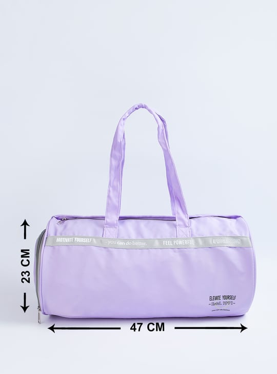 Women Textured Duffle Bag