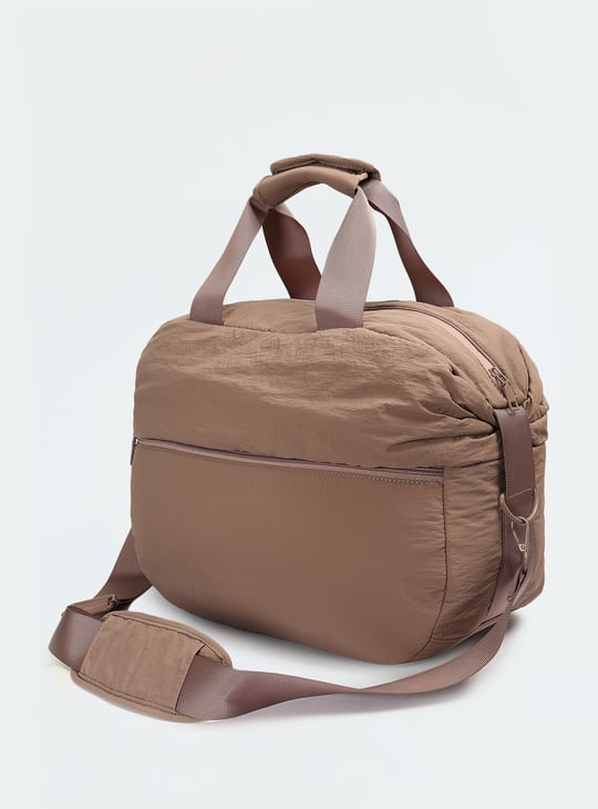 Women Solid Duffle Bag