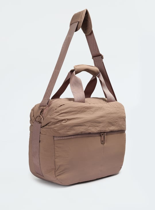 Women Solid Duffle Bag