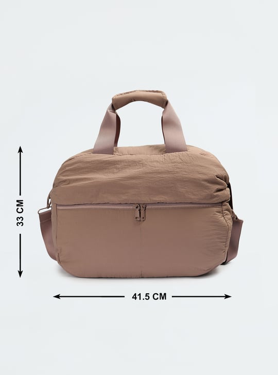 Women Solid Duffle Bag