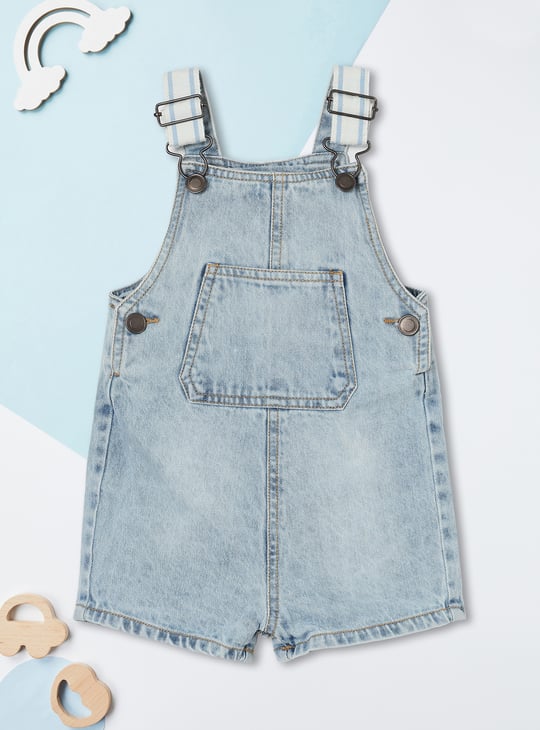 Boys Washed Dungaree with T-shirt